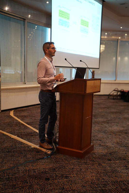 Aníbal Sanjab presenting research on TSO-DSO coordination and flexibility management at PSCC 2026