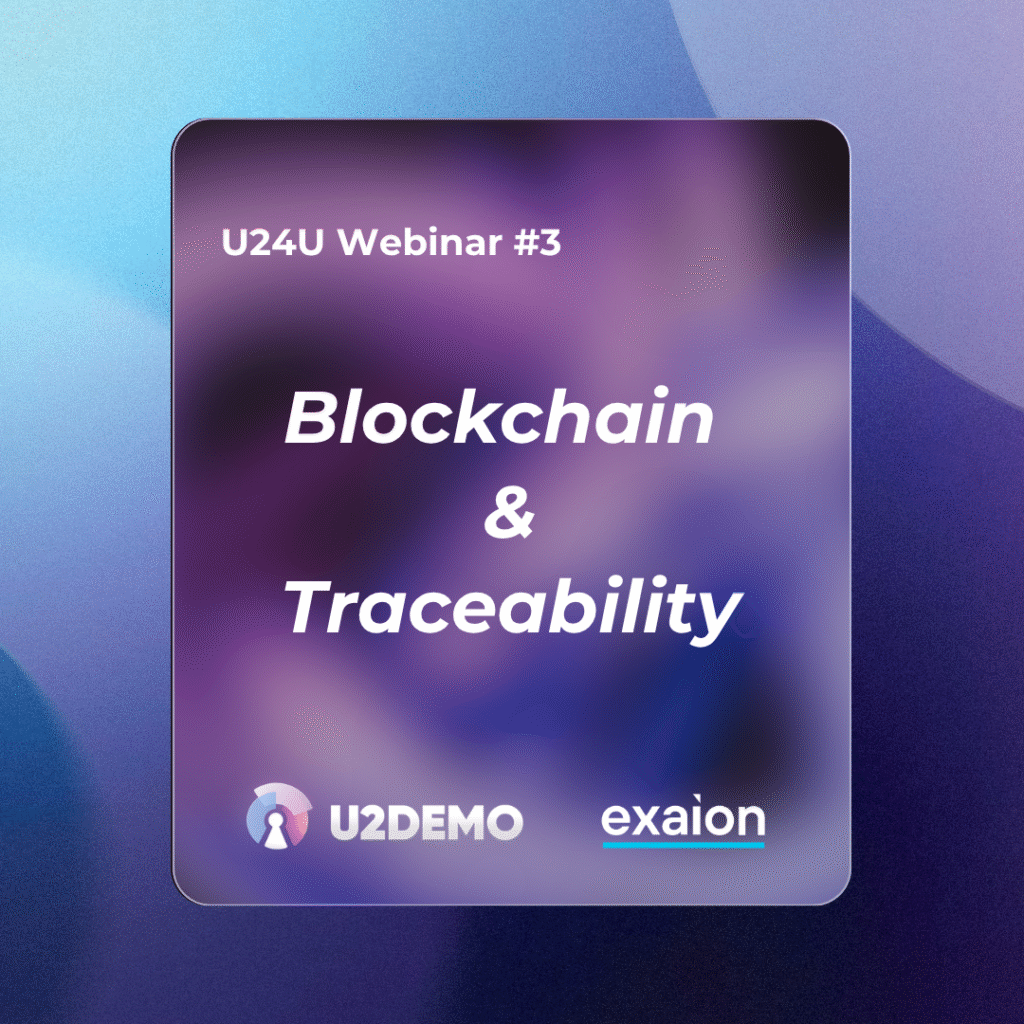 U24U Webinar #3 on Blockchain and Energy Traceability organized by U2DEMO on 9 October 2026