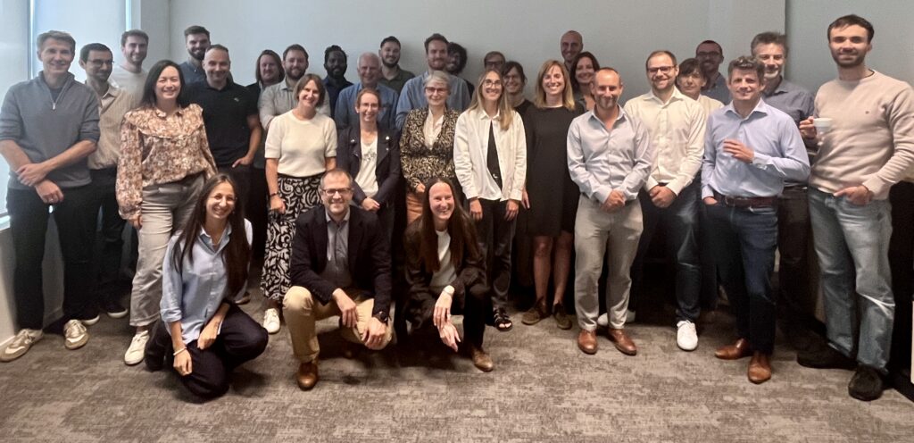 Experts, policymakers and stakeholders participating in the Interreg Europe peer review on electricity sharing and energy communities in Namur, Belgium.